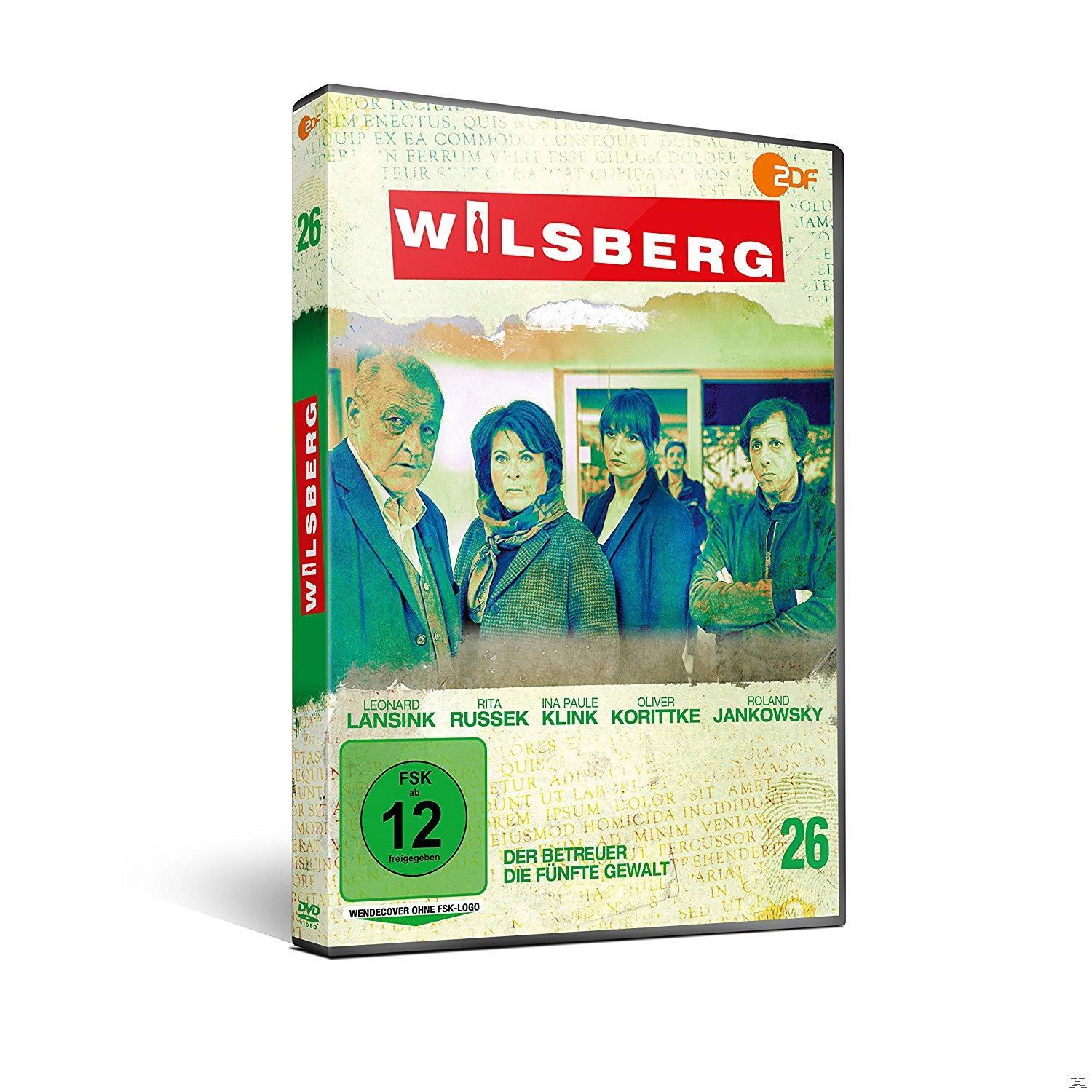 DVD-Cover von "Wilsberg". Vier Schauspieler sind auf dem Cover. Grün-weißes Farbschema.