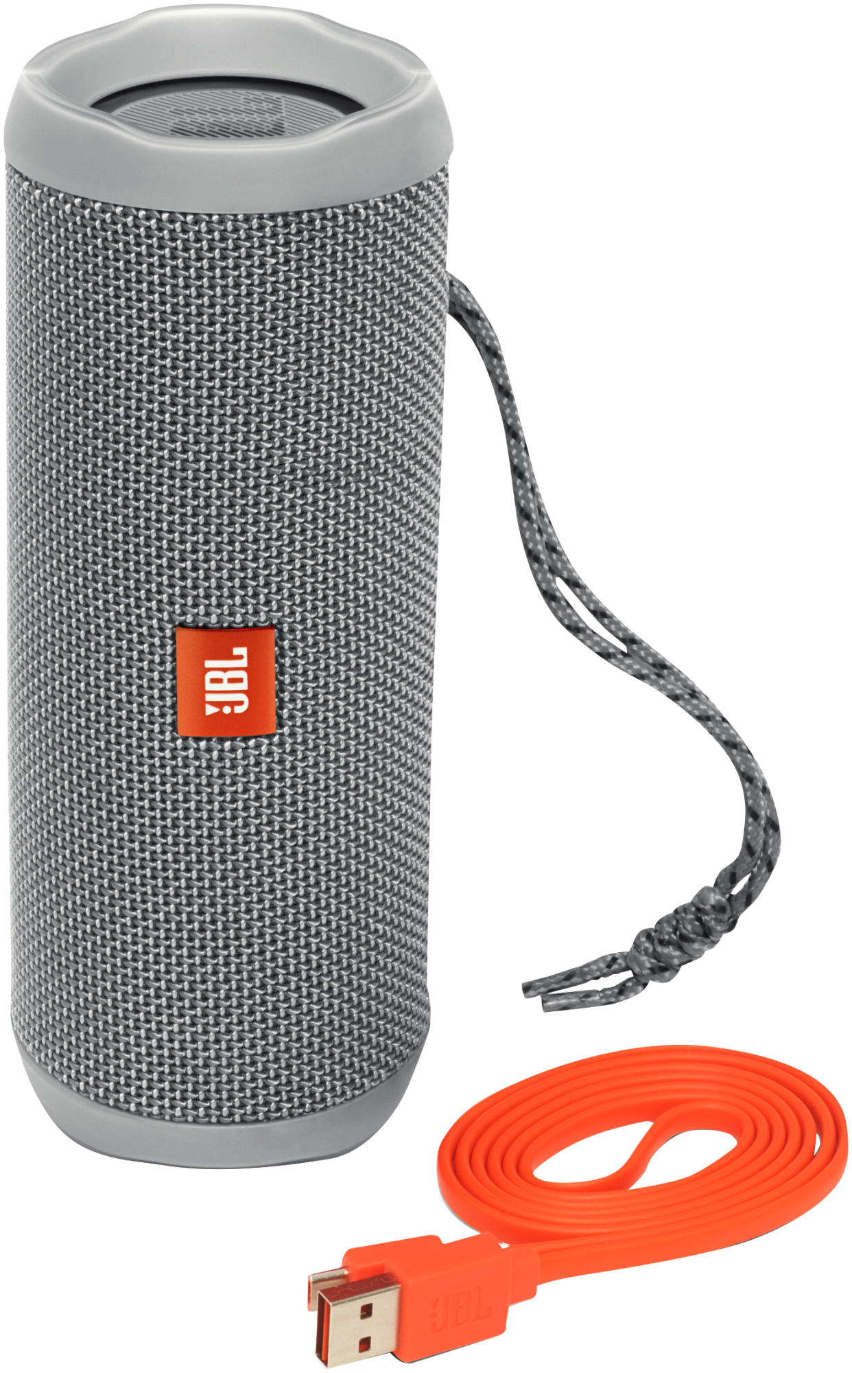 Altavoz inalámbrico - JBL Flip 4, 16W, Bluetooth, Gris