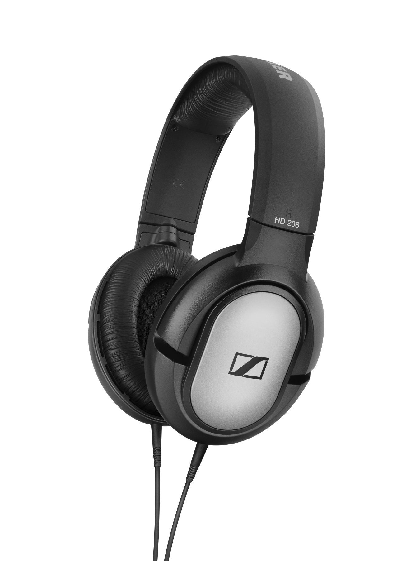 SENNHEISER HD 206, Over-ear Kopfhörer Schwarz/Silber