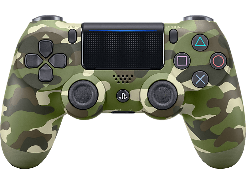 Playstation Manette Sans Fil PS4 Dualshock 4 V2 Green Camouflage (9894650)