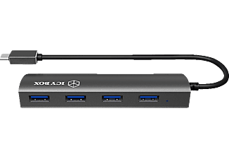 RAIDSONIC IB-AC6405-C, USB-Hub, Schwarz