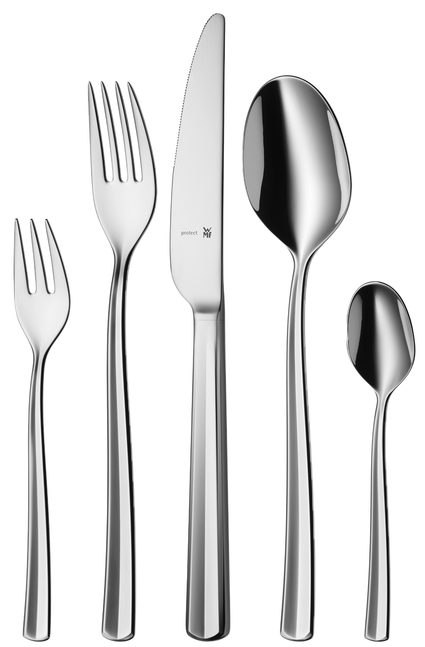 WMF 12.7700.6346 Lingo 68-tlg. Besteck-Set Edelstahl poliert