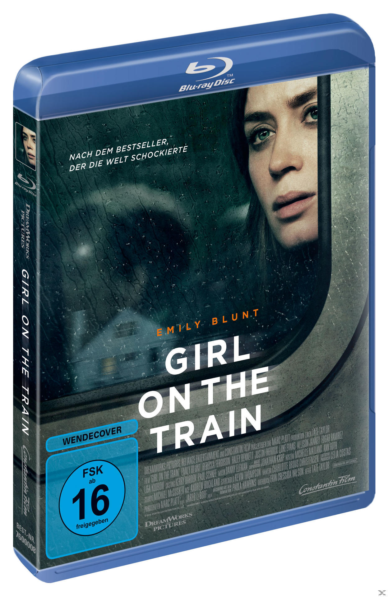 Blu-ray-Hülle mit einem Filmplakat einer Frau im Zug.