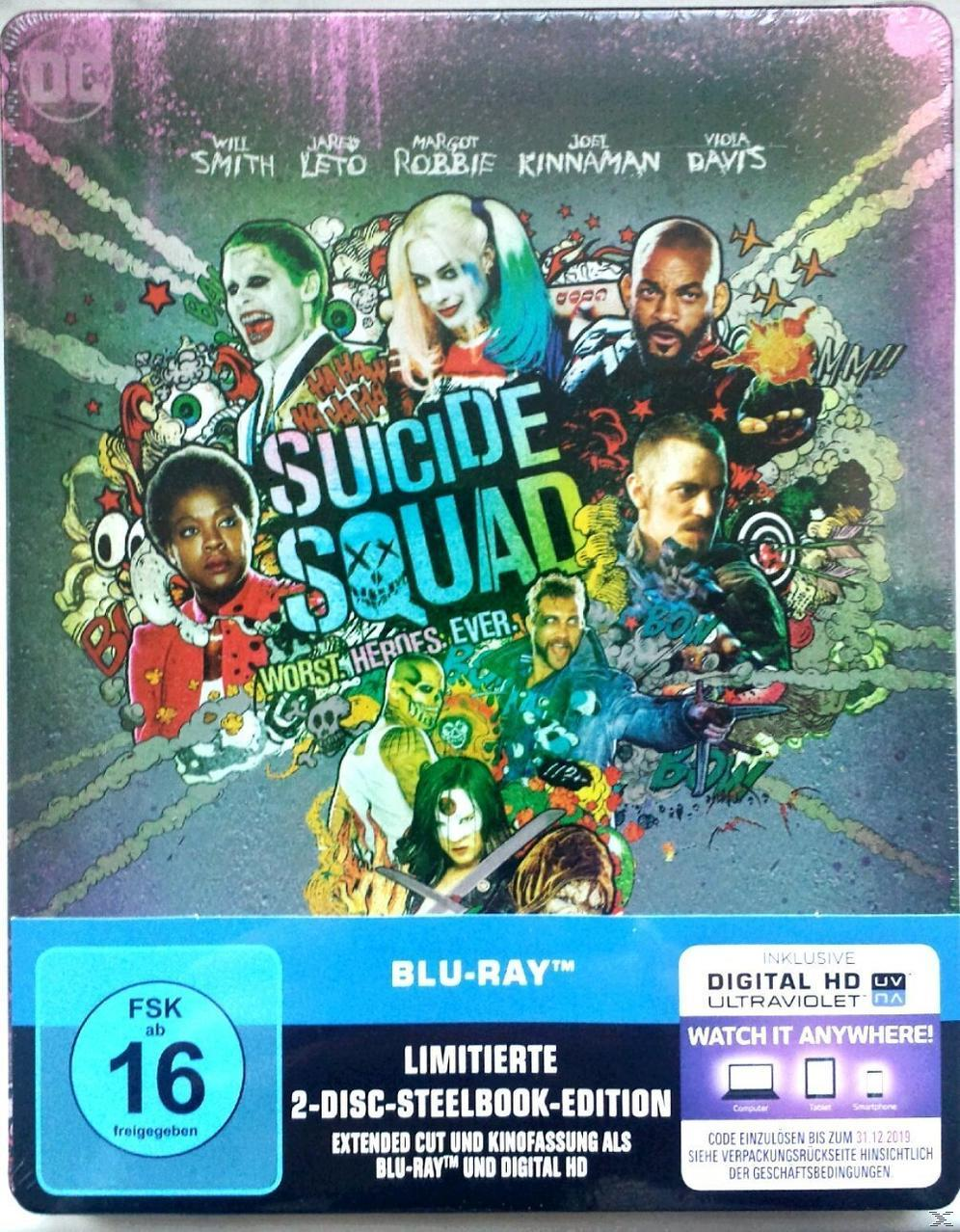 Suicide Squad (Steelbook) (Kinofassung & Extended Cut) Blu-ray