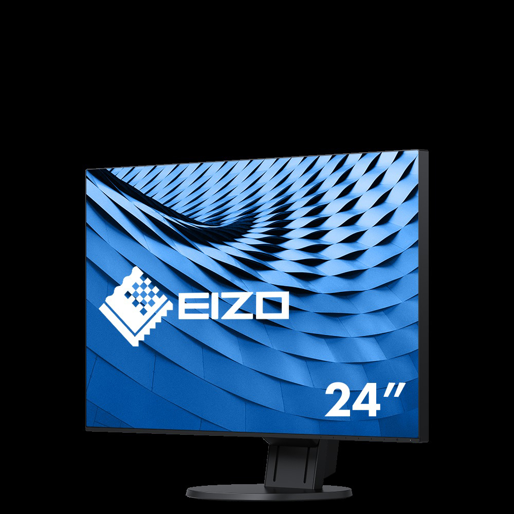 EIZO Monitor EV2451-BK 23.8", schwarz 23,8 Zoll Monitor, Full-HD, 5 ms Reaktionszeit, 250 cd/m², 60 Hz, Schwarz
