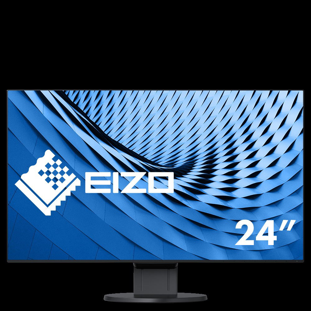 EIZO Monitor EV2451-BK 23.8", schwarz 23,8 Zoll Monitor, Full-HD, 5 ms Reaktionszeit, 250 cd/m², 60 Hz, Schwarz