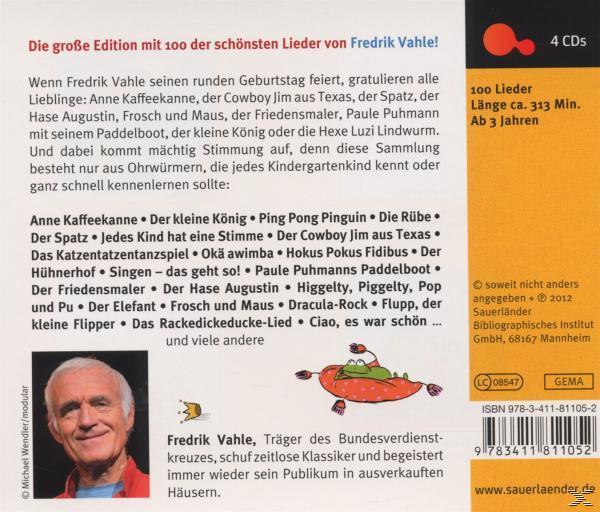 Fredrik Vahle - Die 100 schönsten Lieder von Fredrik Vahle  - (CD)