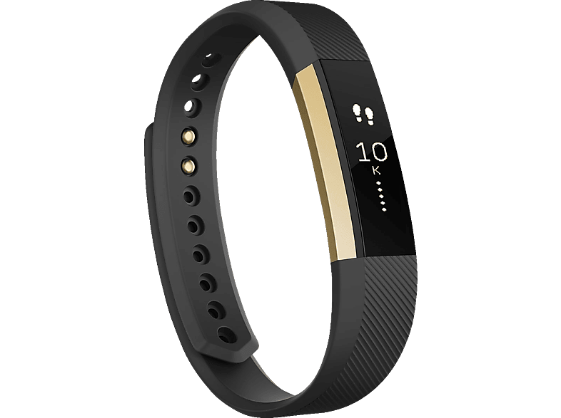 FITBIT ALTA, Fitness Armband, 140170 mm, Schwarz/Gold Fitness Armband