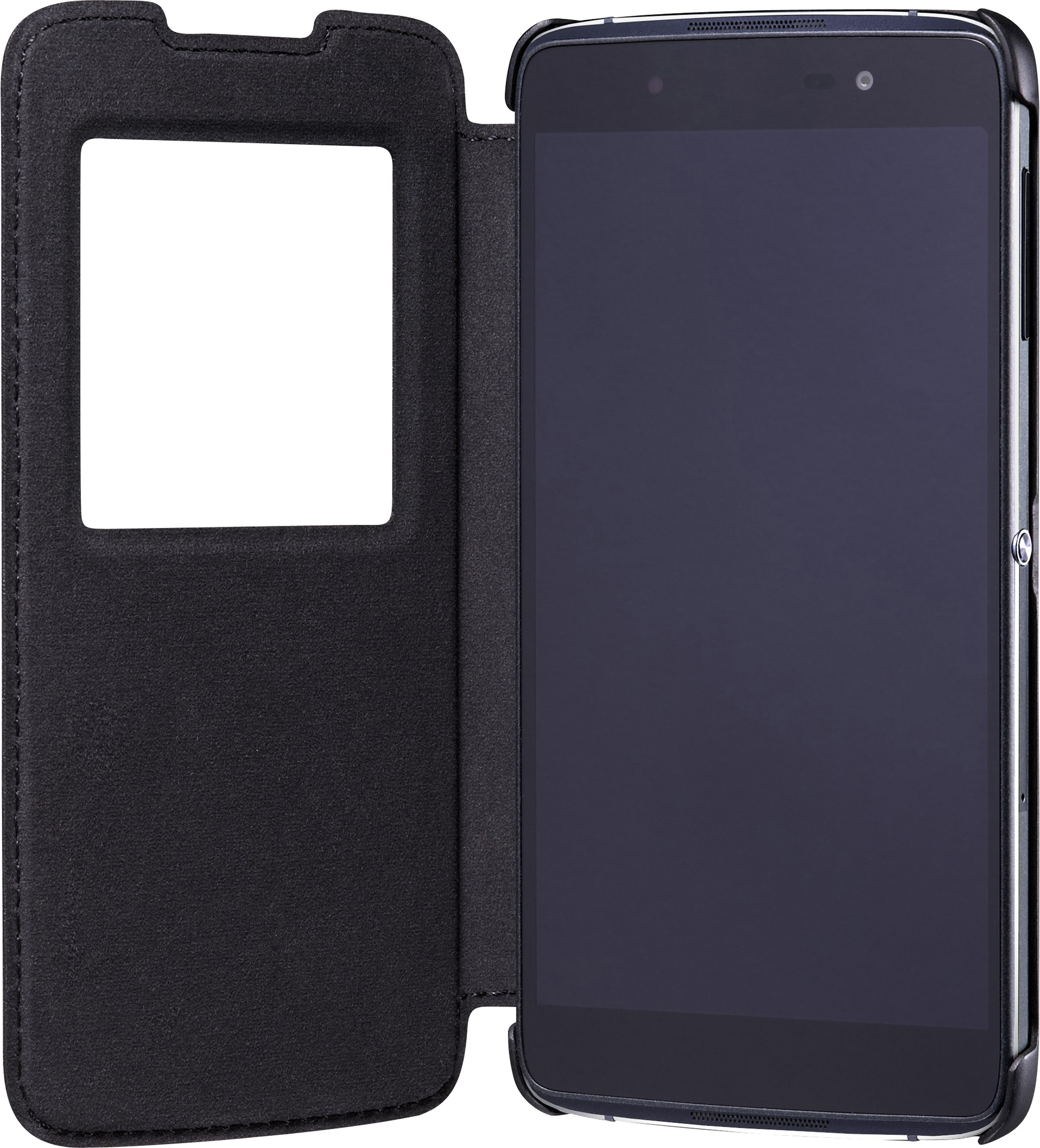 BLACKBERRY Smart Flip, Bookcover, Schwarz Blackberry, 50, DTEK