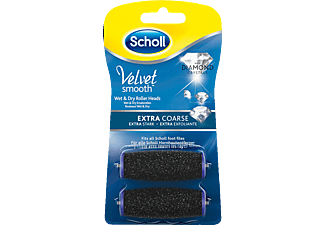 SCHOLL Velvet Smooth Wet&Dry Rouleaux de remplacement - Rouleaux de remplissage pour démaquillant cornéen (Noir)