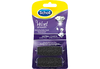 SCHOLL Velvet Smooth Wet&Dry Rouleaux de remplacement - Rouleaux de remplissage pour démaquillant cornéen (Noir)