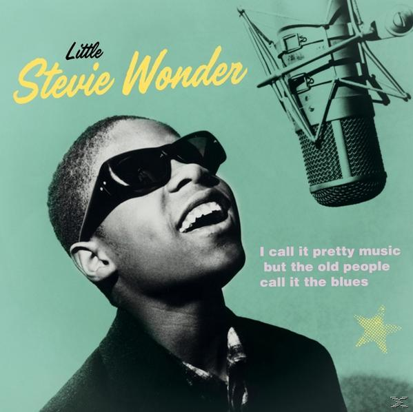 Albumcover mit Stevie Wonder und einem Mikrofon.