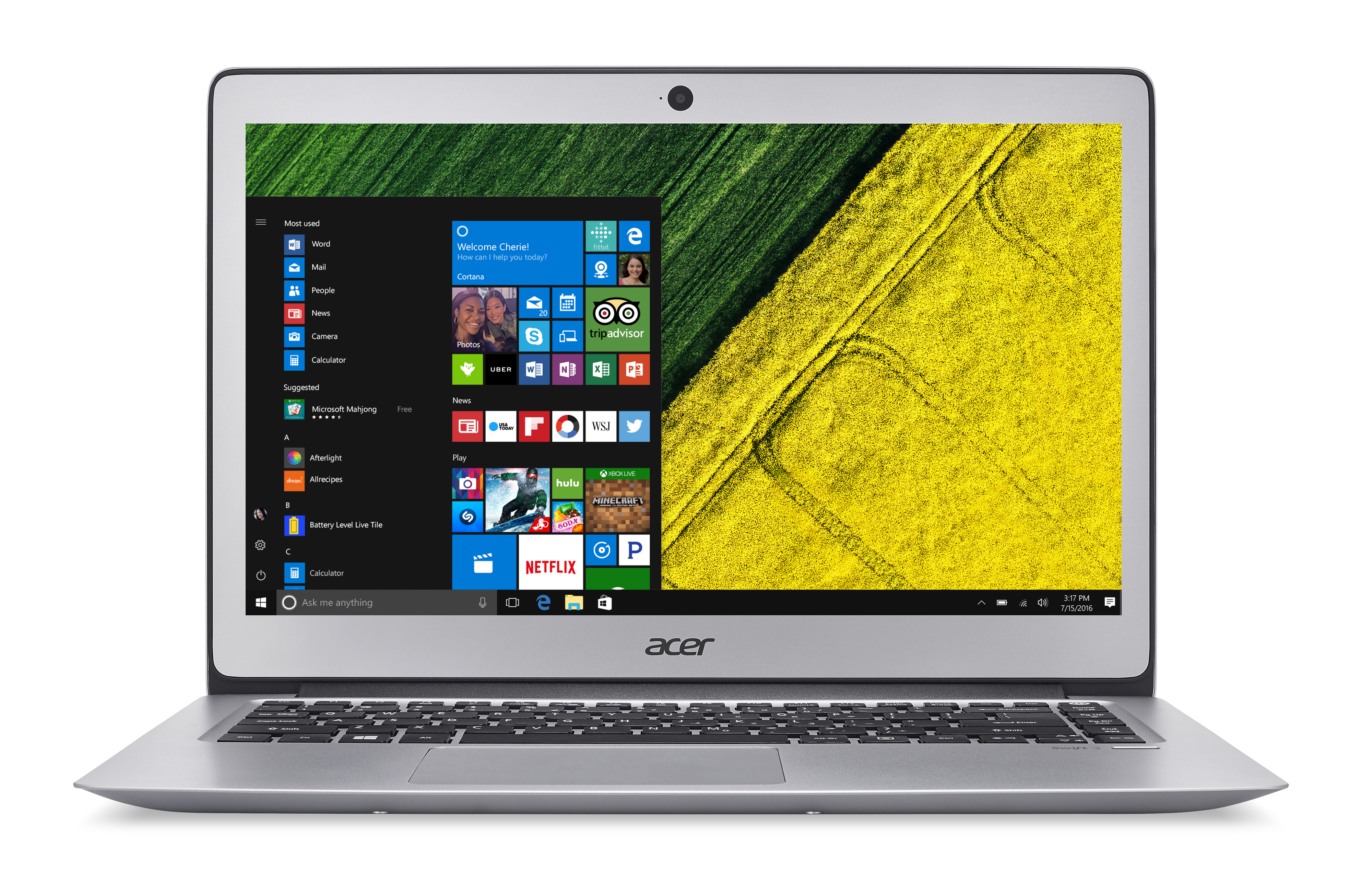 ACER Swift 3 (SF314-51-500H) - 14 Zoll - Intel® Core™ i5 i5-7200U - 8 GB - 256 GB - Intel® HD 620 - Windows 10 Home (64 Bit)