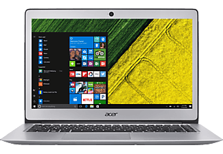 ACER Swift 3 (SF314-51-500H), Notebook mit 14 Zoll Display, Intel® Core™ i5 Prozessor, 8 GB RAM, 256 GB SSD, HD-Grafik 620, Sparkly Silver (Unibody Aluminium)