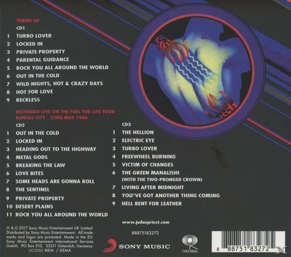 Dos de CD avec une liste des titres et un graphique.