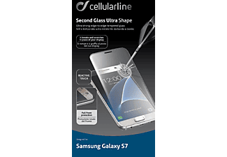 CELLULARLINE TEMPGCAPGALS7T - Schutzglas (Passend für Modell: Samsung Galaxy S7)