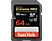 SANDISK Extreme PRO 64GB - Speicherkarte  (64 GB, 95, Schwarz)