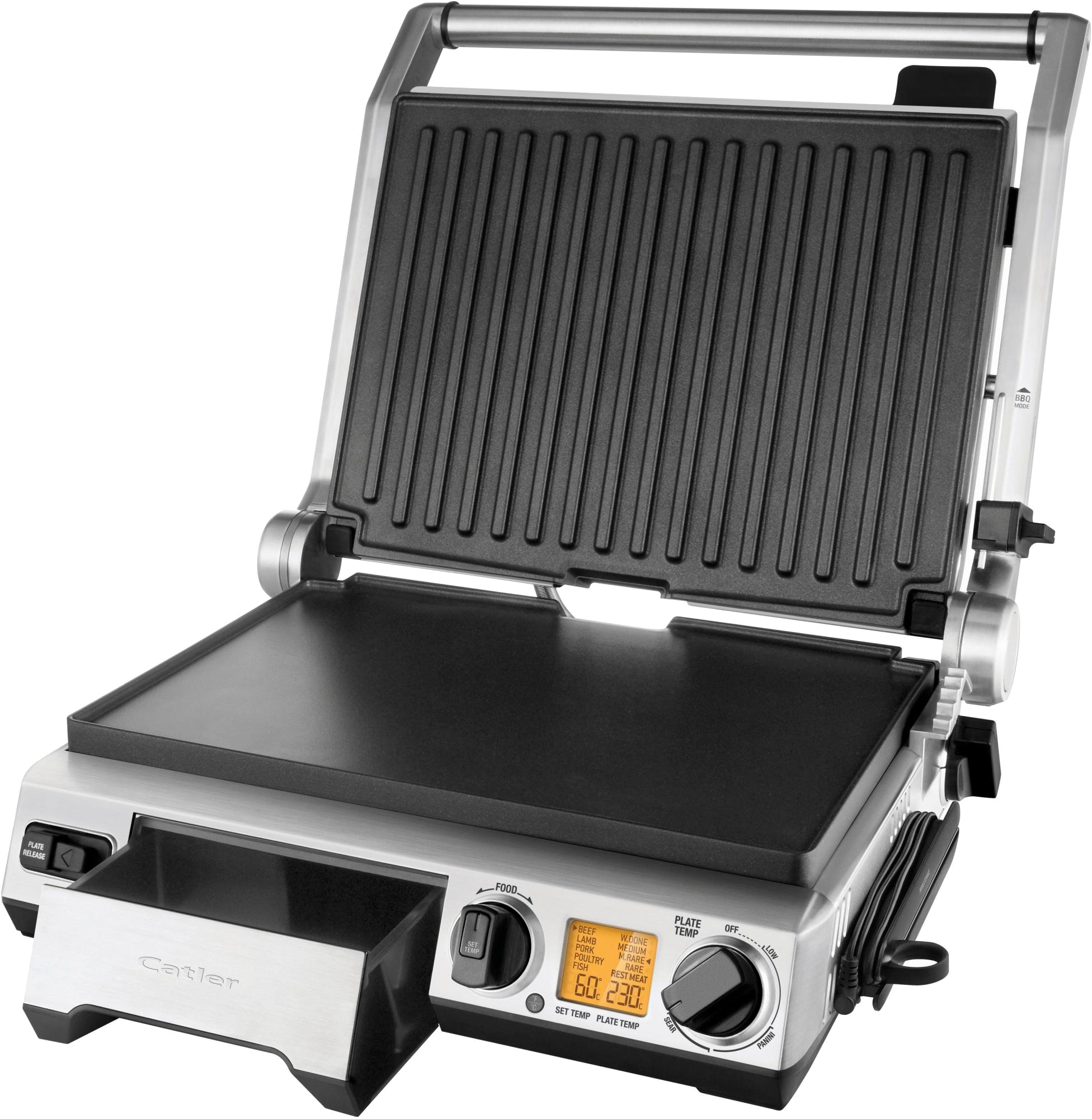 CATLER GR  8050 Okos BBQ kontaktgrill szondával