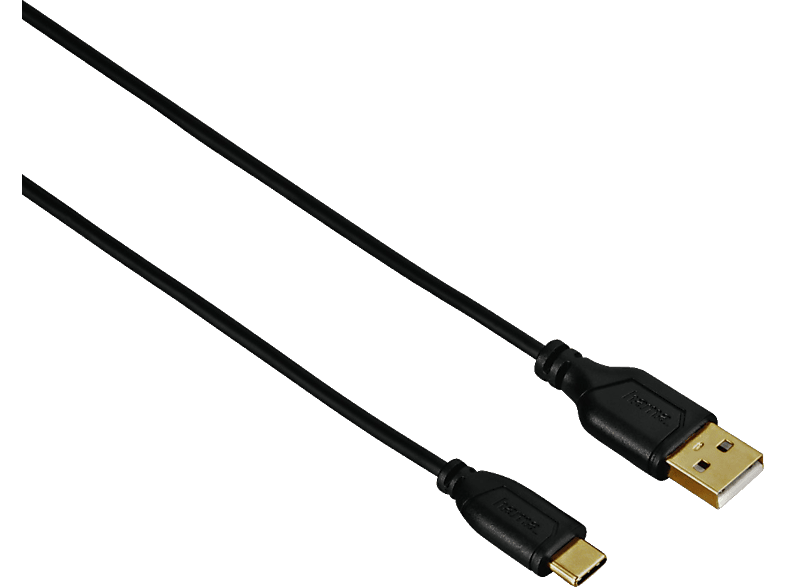 HAMA Flexi-Slim USB-C-Kabel, Schwarz