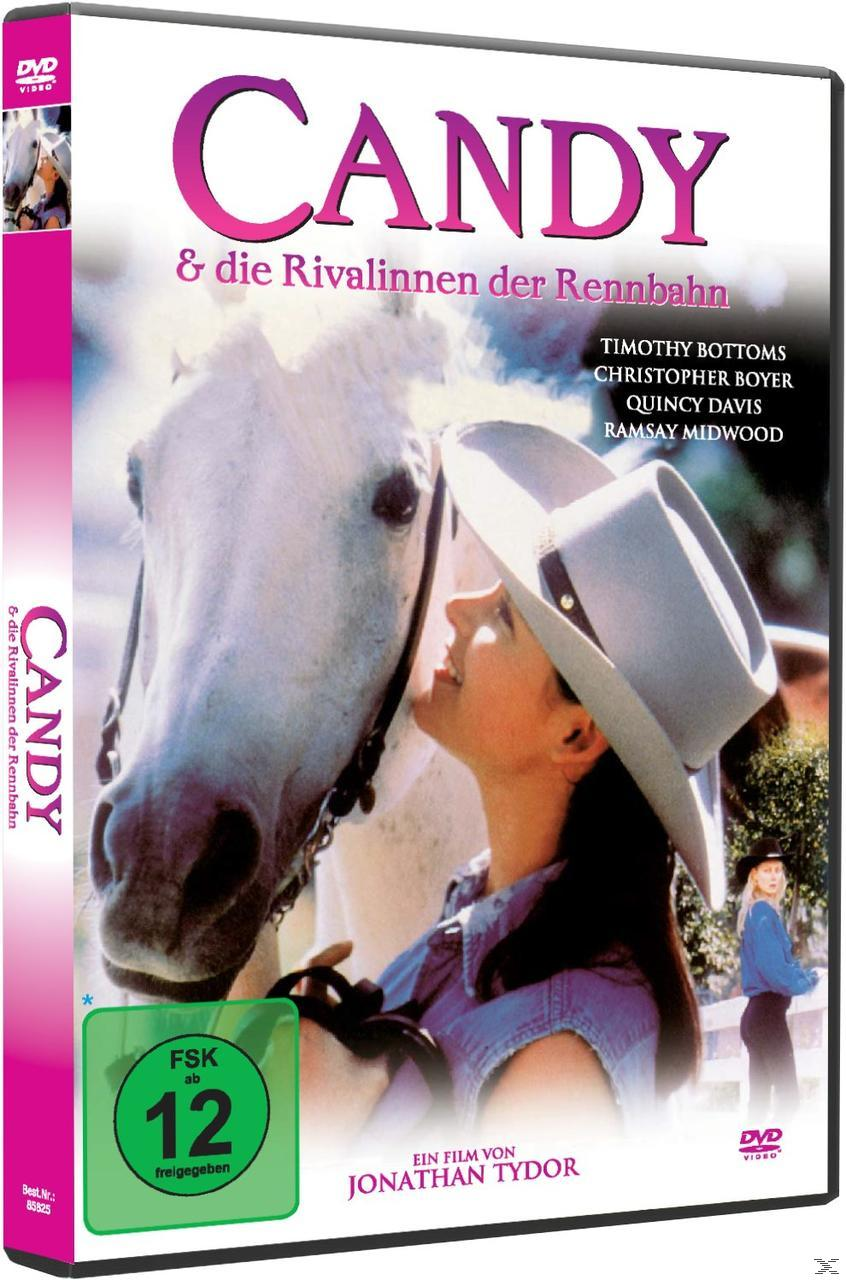 DVD-Cover für den Film "Candy". Eine Frau, ein Pferd und ein Mann mit Cowboyhut sind zu sehen.
