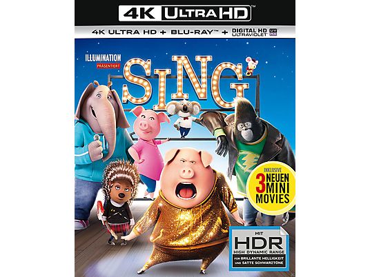 Sing [4K Ultra HD Blu-ray + Blu-ray]