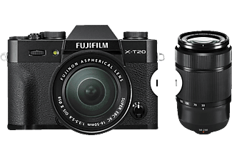 FUJIFILM FUJIFILM X-T20 + FUJINON XC 16-50mm + 50-230mm OIS II - Fotocamera a sistema - 24.3 MP - Nero - Fotocamera Nero