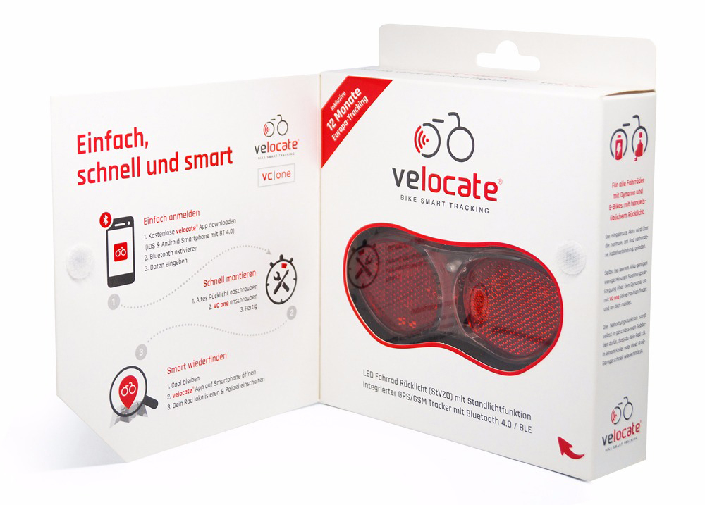 VELOCATE vc|one 50 x 115 x 23 mm, Schwarz
