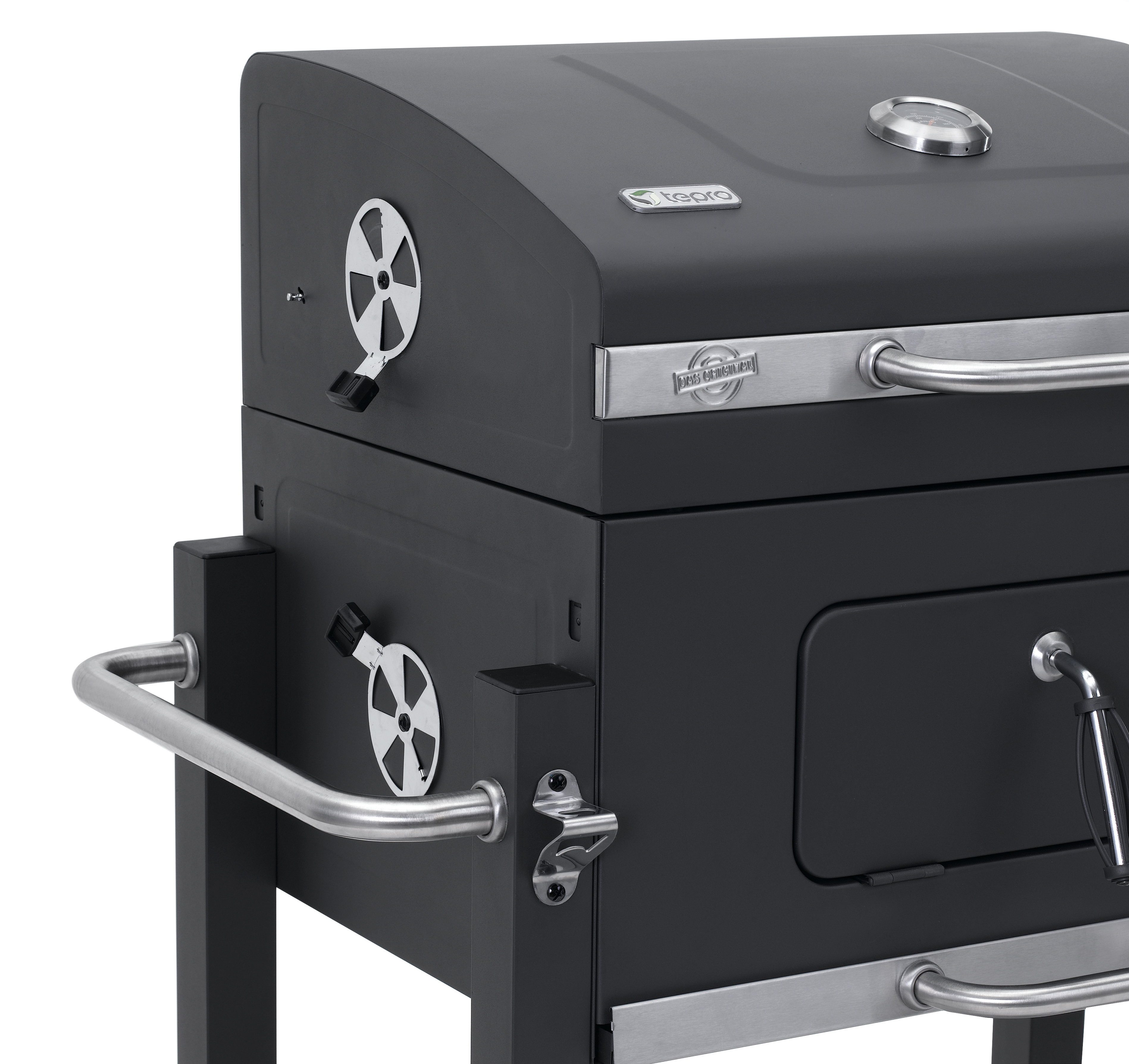 TEPRO 1161 Toronto Click Kohlegrill, Schwarz 
