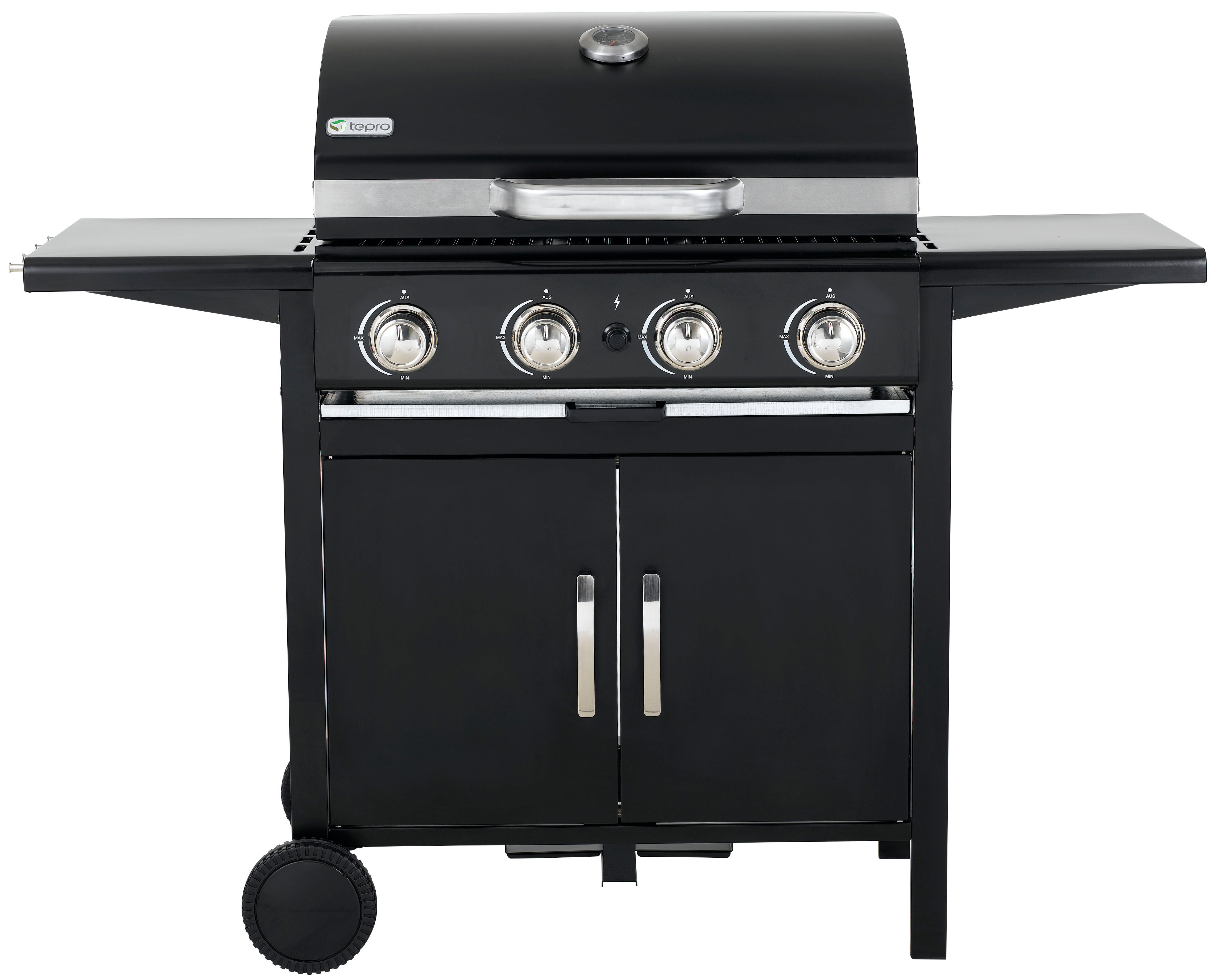 TEPRO 3153 Mayfield Gasgrill, Schwarz (12000 Watt)