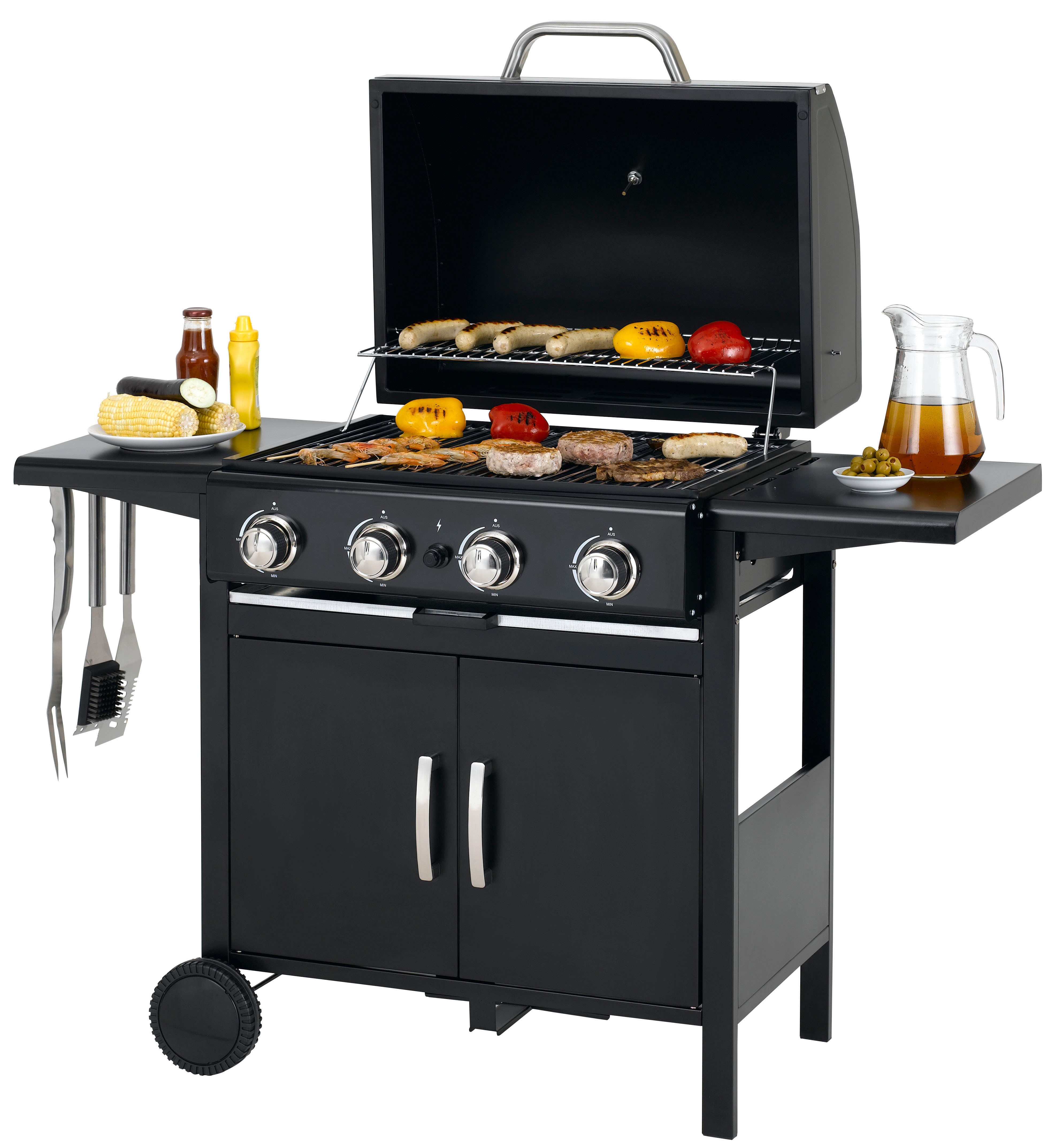 TEPRO 3153 Mayfield Gasgrill, Schwarz (12000 Watt)
