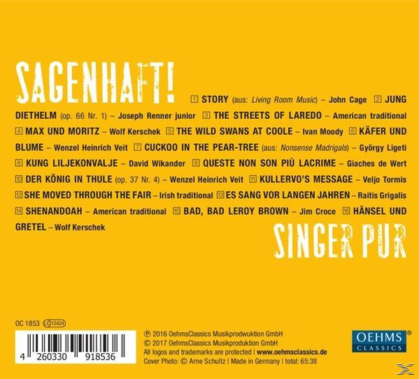 Albumcover mit Text und gelbem Hintergrund.