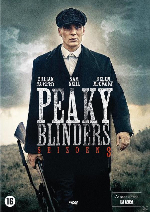 Couverture de film avec Cillian Murphy et texte 'Peaky Blinders'.