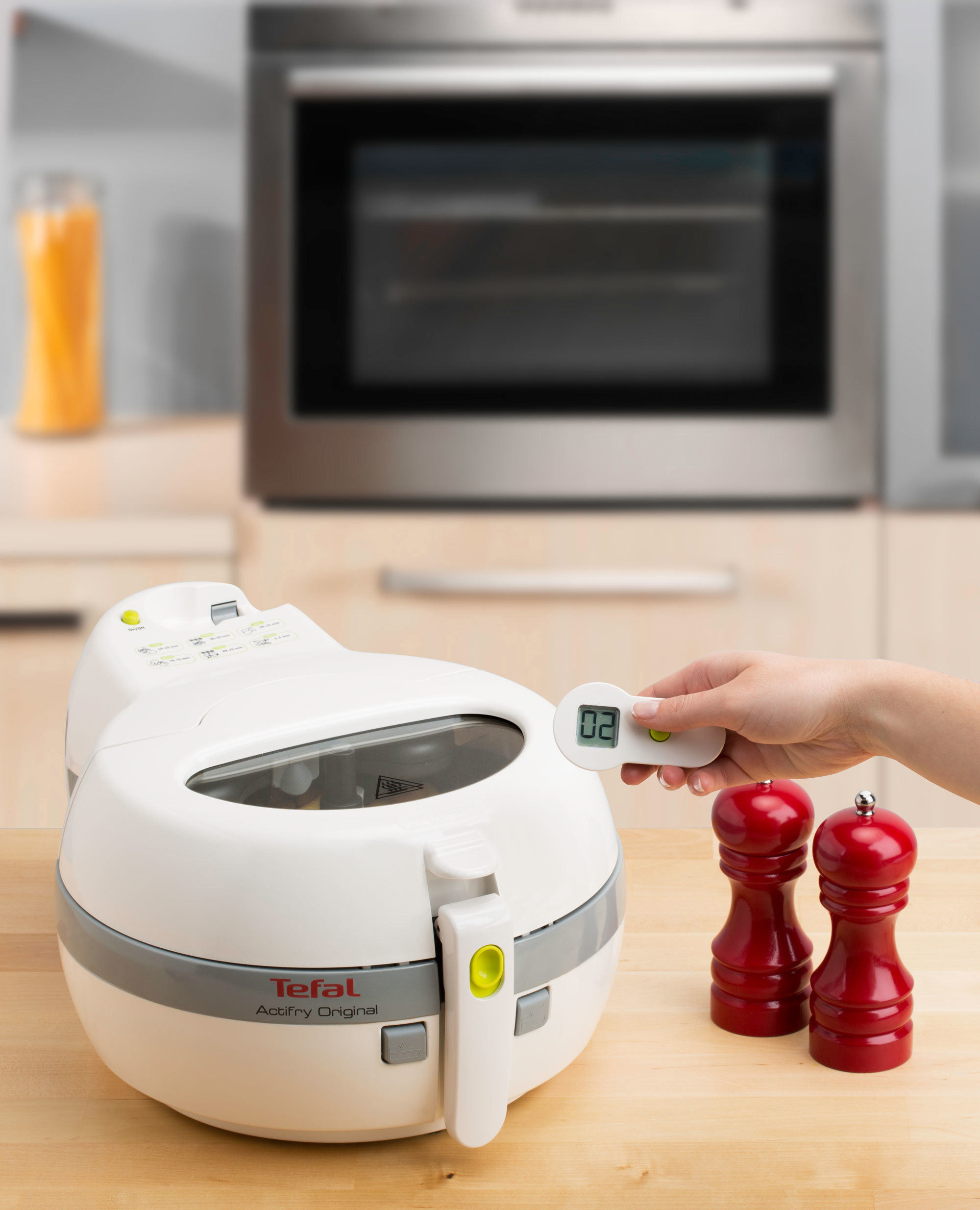 TEFAL FZ 7100 ActiFry Heißluftfritteuse 1400 Watt Weiß/Grau