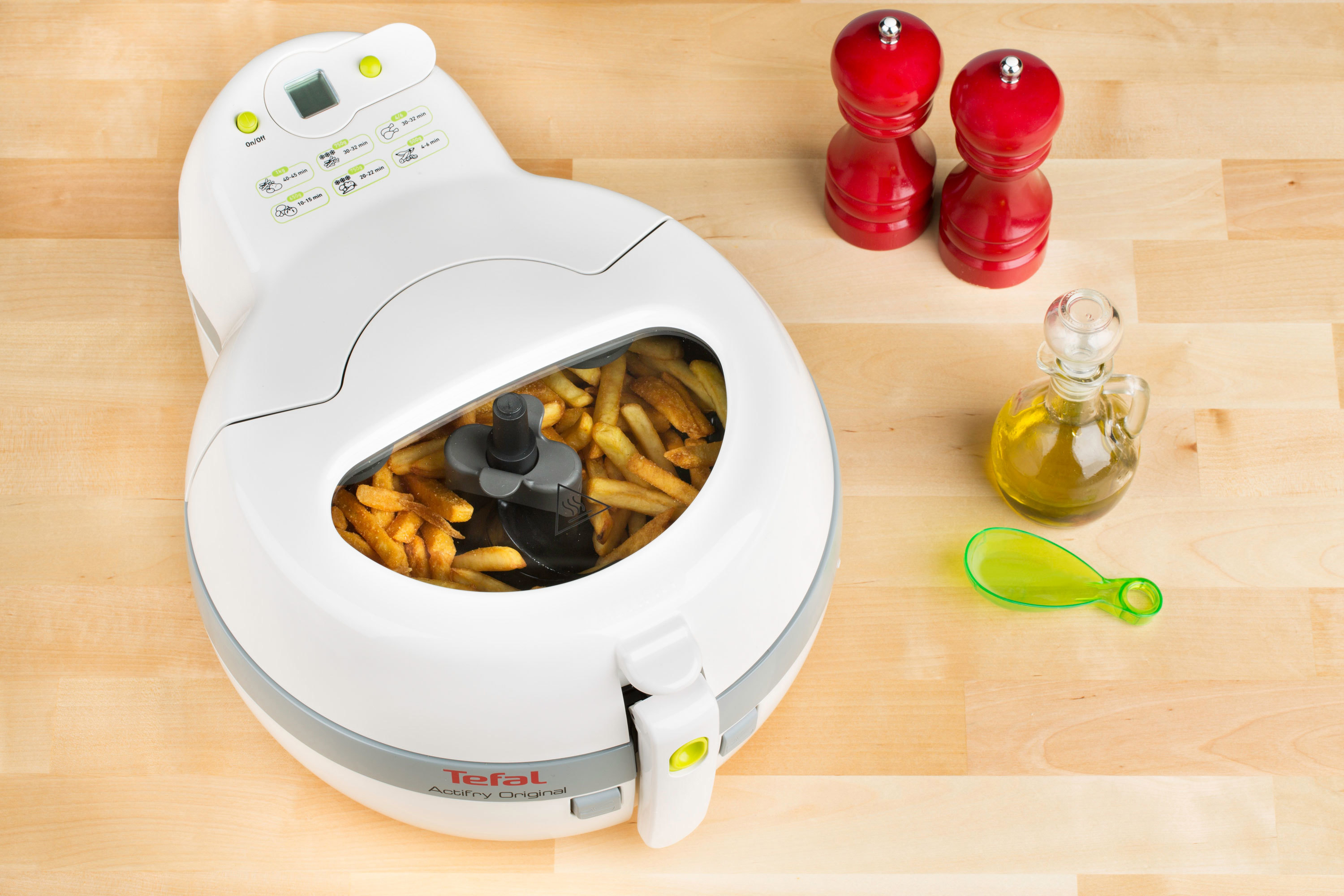 TEFAL FZ 7100 ActiFry Heißluftfritteuse 1400 Watt Weiß/Grau