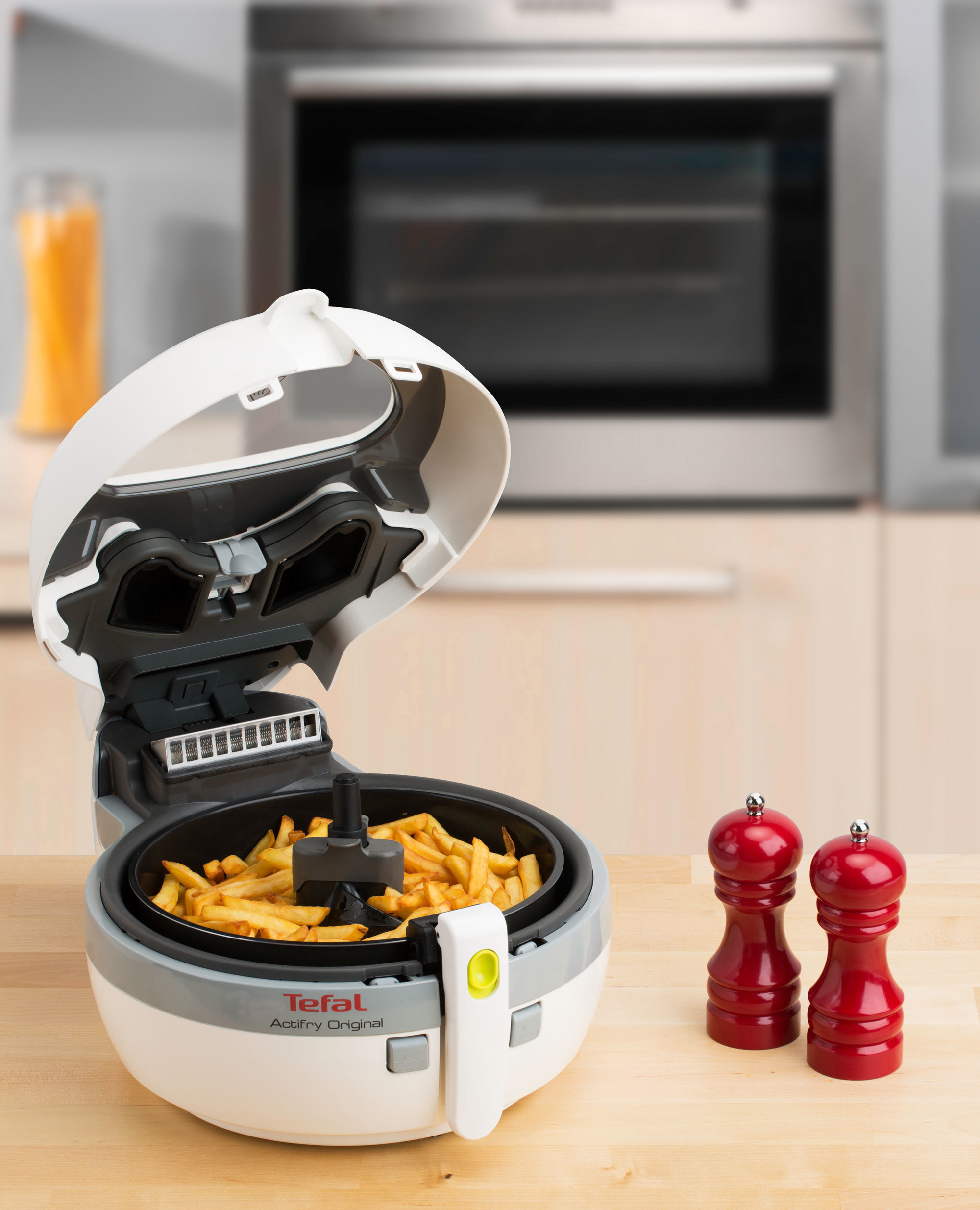 TEFAL FZ 7100 ActiFry Heißluftfritteuse 1400 Watt Weiß/Grau