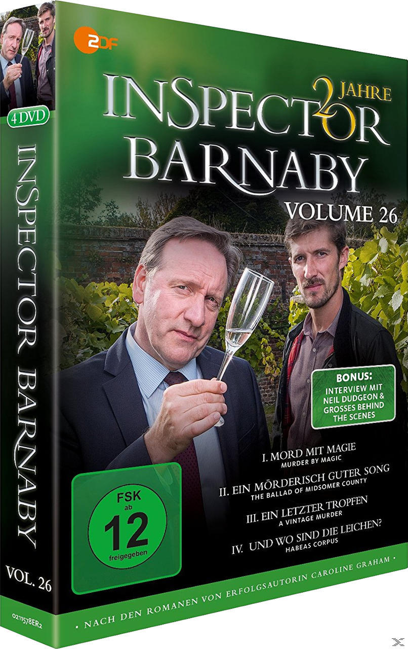 DVD-Box-Set von Inspector Barnaby, mit posierenden Schauspielern und Titeln.