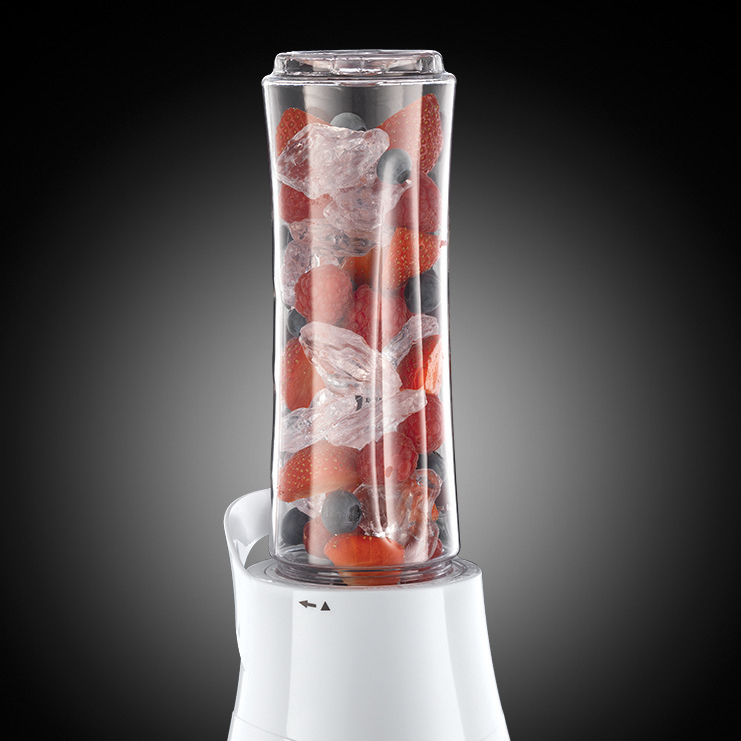 RUSSELL HOBBS 21350-56 Mix&Go Cool Smoothie Maker Weiß/Grün (300 Watt, 2 x 0.6 l)