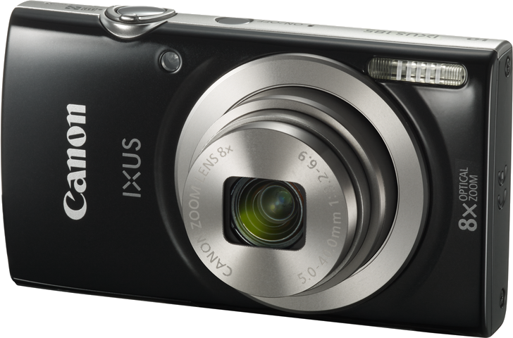 CANON IXUS 185 fényképezőgép, fekete + IXUS tok
