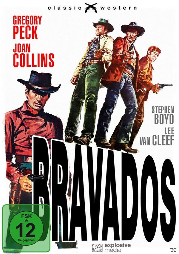 Filmplakat: Cowboys mit Waffen, Titel Bravados.