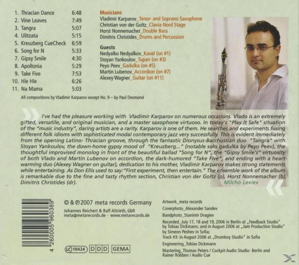 Vladimir Karparov - Thracian Dance  - (CD)