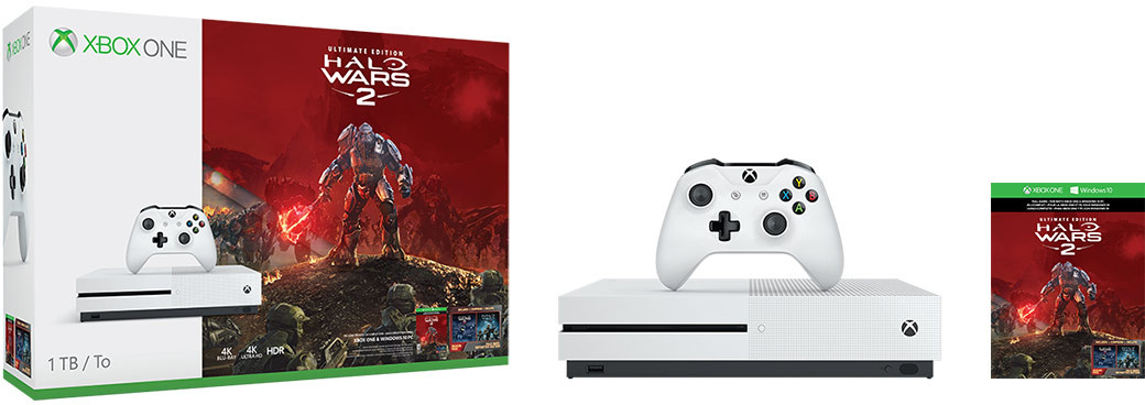 MICROSOFT Xbox One S 1 TB + Halo Wars 2 (234-00136)