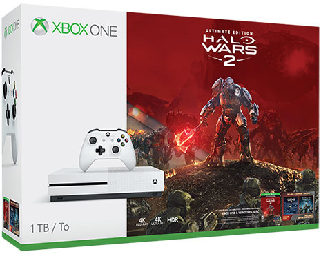 MICROSOFT Xbox One S 1 TB + Halo Wars 2 (234-00136)