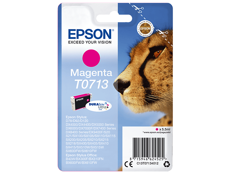 Tintenpatrone EPSON Magenta Original (C13T07134012)