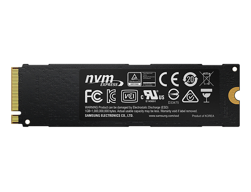 SAMSUNG 960 EVO NVMe M.2 Festplatte, 500 GB SSD M.2, intern