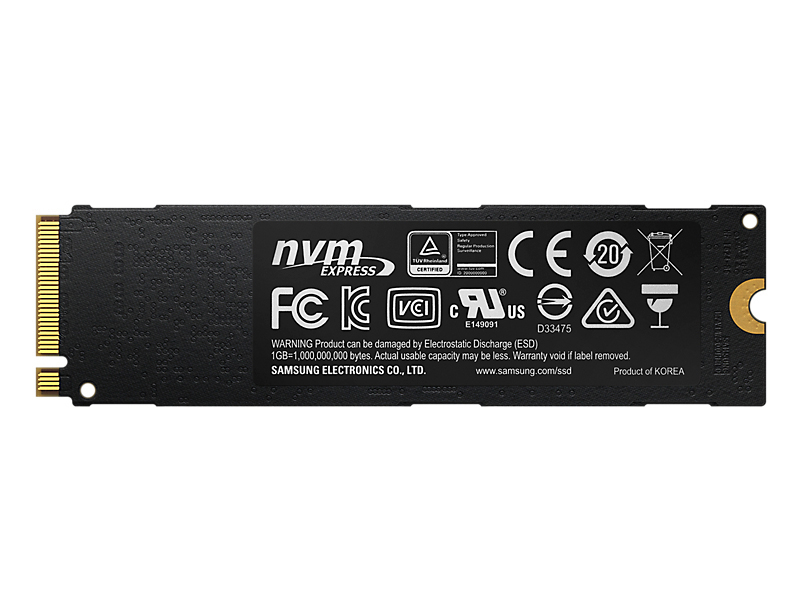 SAMSUNG 960 EVO NVMe M.2 Festplatte, 250 GB SSD M.2, intern