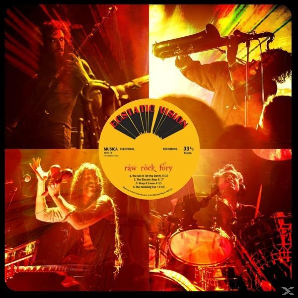 Ecstatic Vision - Raw Rock Fury (Black LP+MP3)  - (Vinyl)