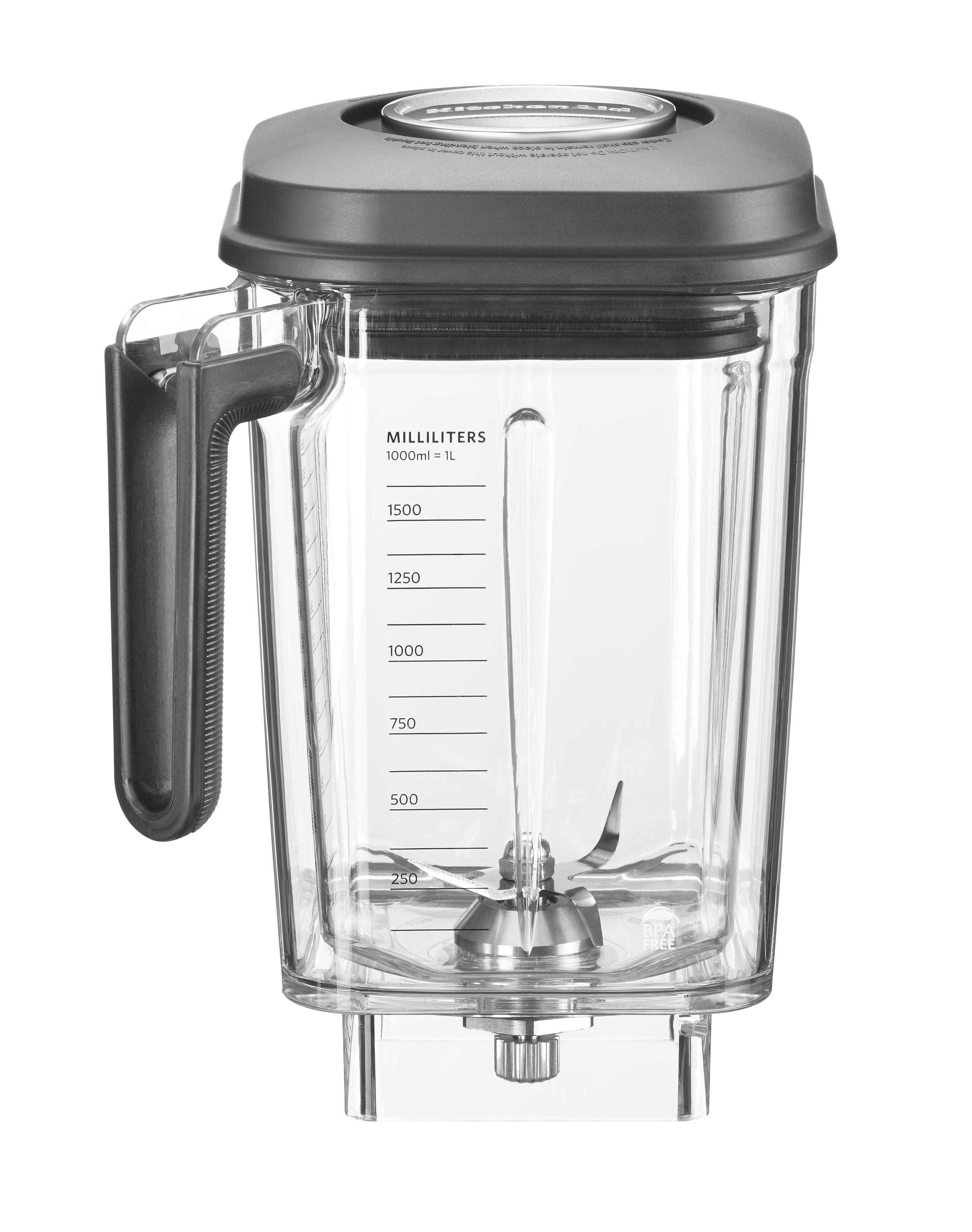 KITCHENAID 5KSB8270EMS Artisan Power Plus Standmixer Silber (1800 Watt, 2.6 l)