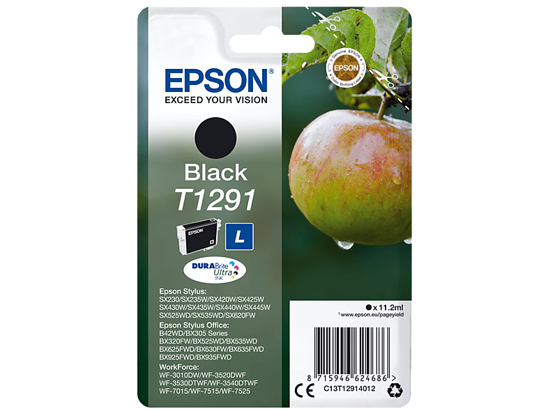 Tintenpatrone EPSON Original Schwarz (C13T12914012)