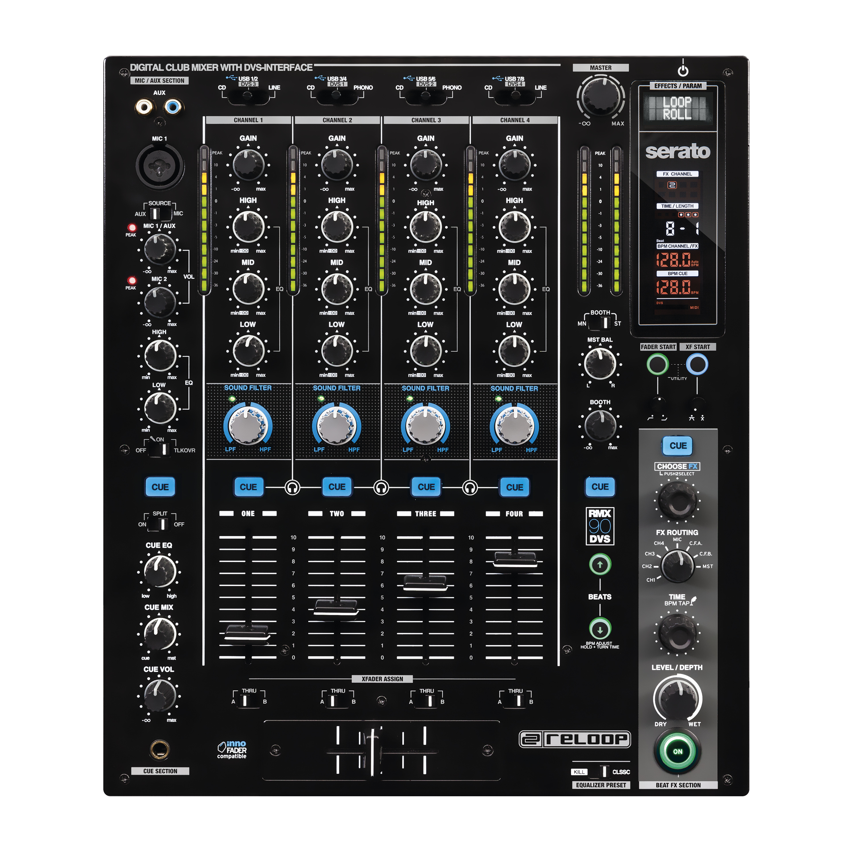 RELOOP DJ Mixer RMX-90 DVS