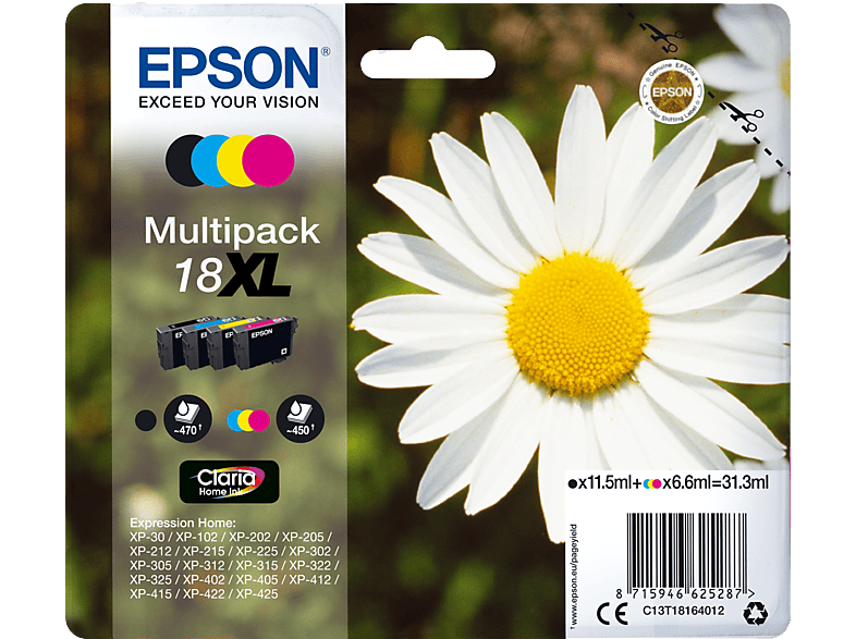 Universeel salto Boost EPSON 18XL Multipack 4-kleuren Claria Home Ink kopen? | MediaMarkt